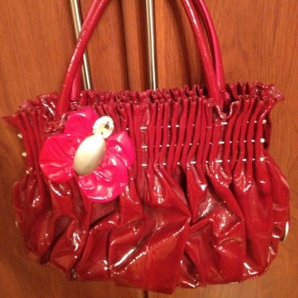 Fabrizio Poker red patent bag - Picture 2 of 3